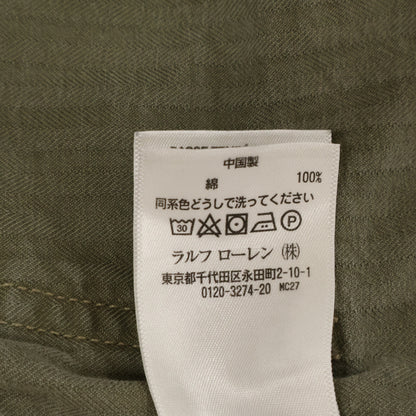 RRL 双R标 卡其色 人字纹 工装短裤 下装
