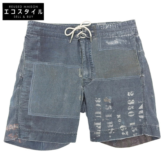 RRL ダブルアールエル インディゴ コットン ハーフパンツ　ショーツ ボトムス メンズ ブルー 32 ボトムス