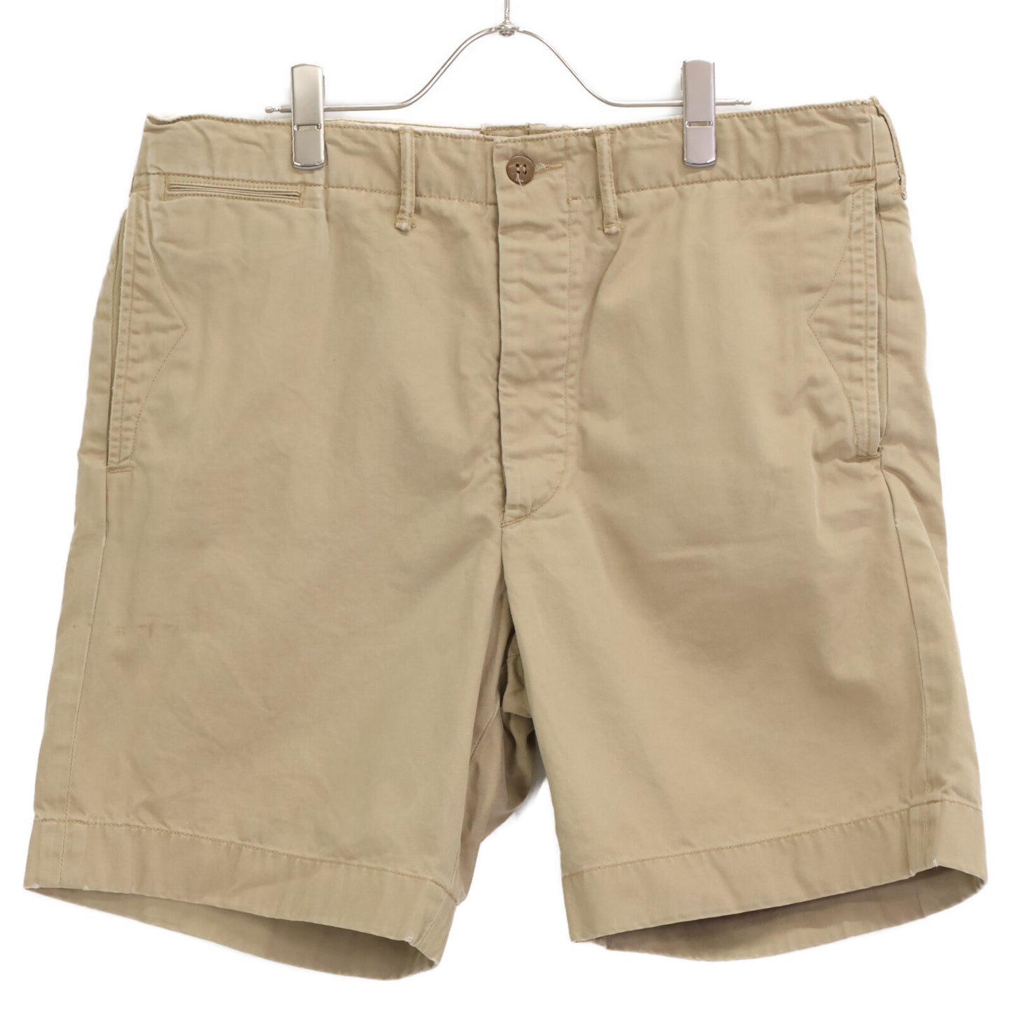 RRL Double RL Beige Cotton Shorts Bottoms 34 Men's