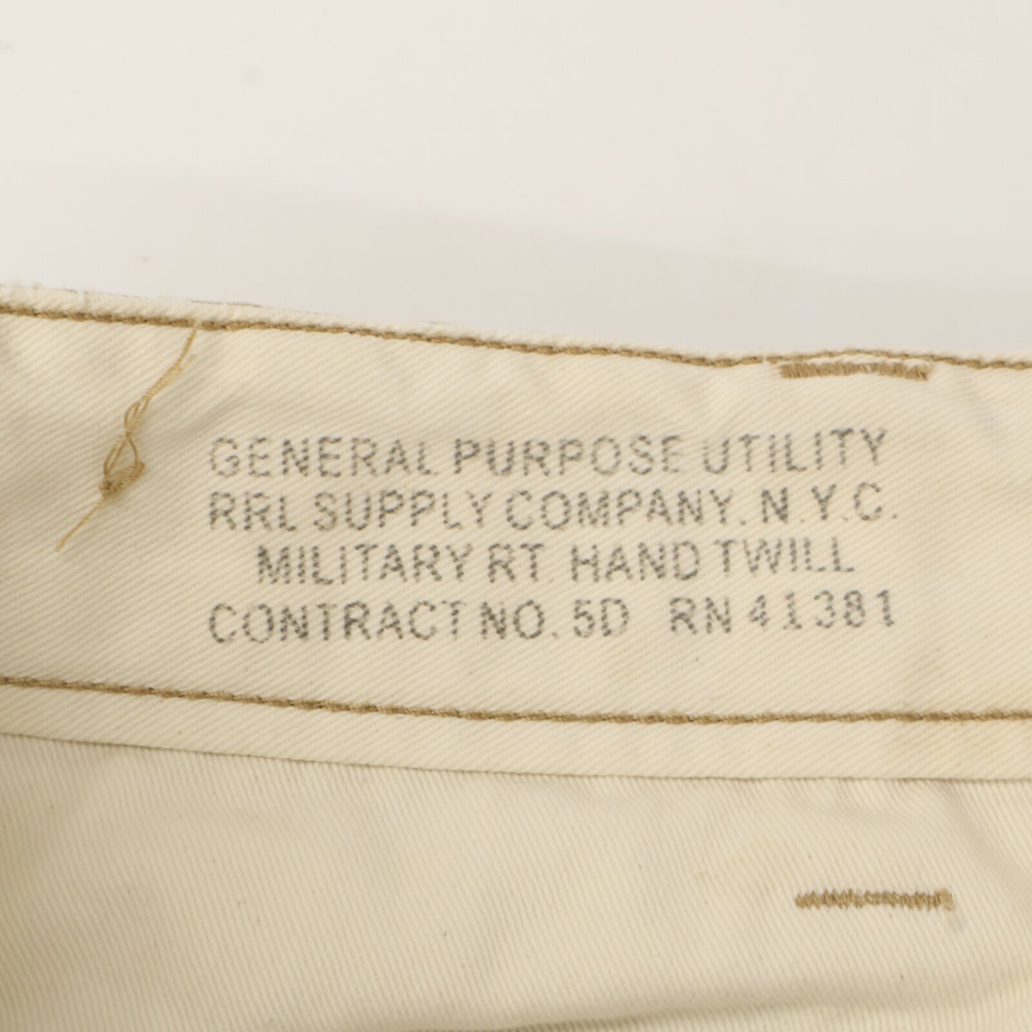 RRL Double RL Beige Cotton Shorts Bottoms 34 Men's