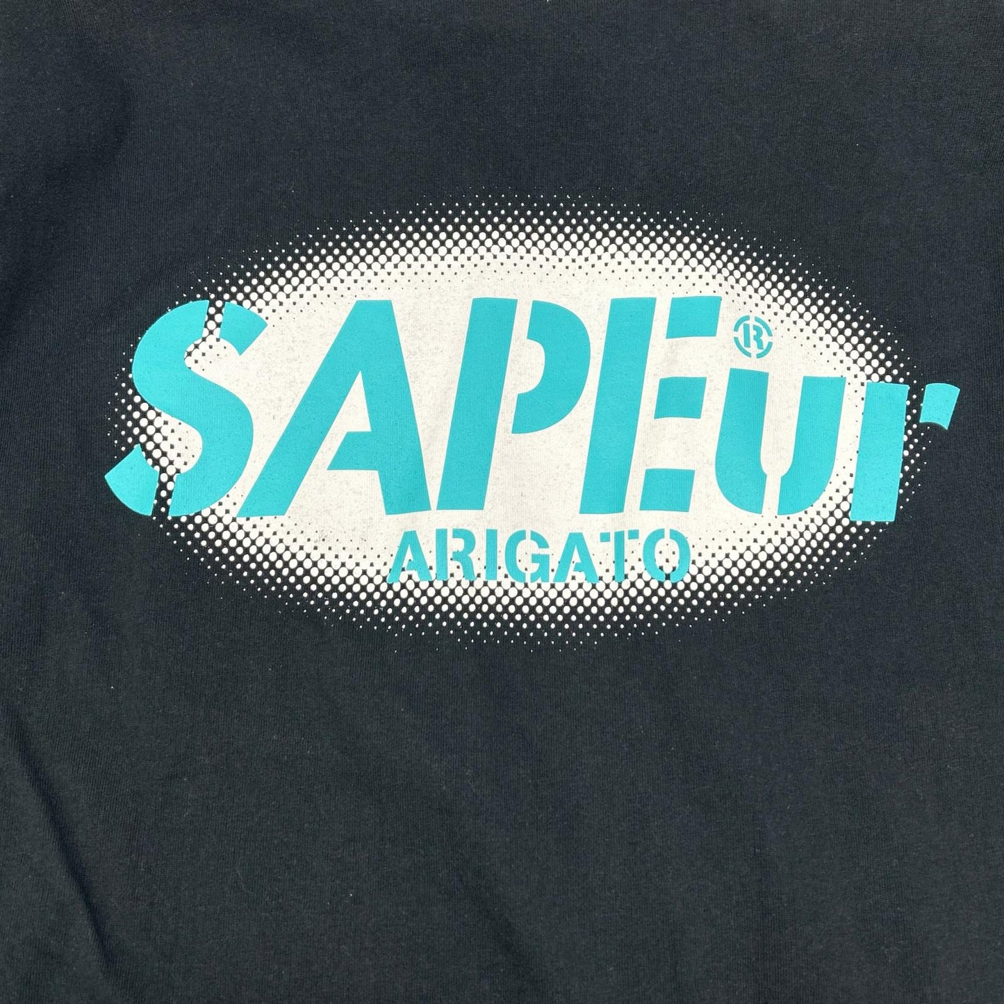 24AW 黑色×蓝色 OVAL LOGO 长袖T恤 上衣 L 男士