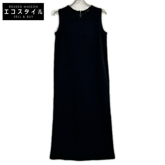 MUNICH ミューニック 25SS ブラック ダブルフェイスジャージマキシワンピース ワンピース