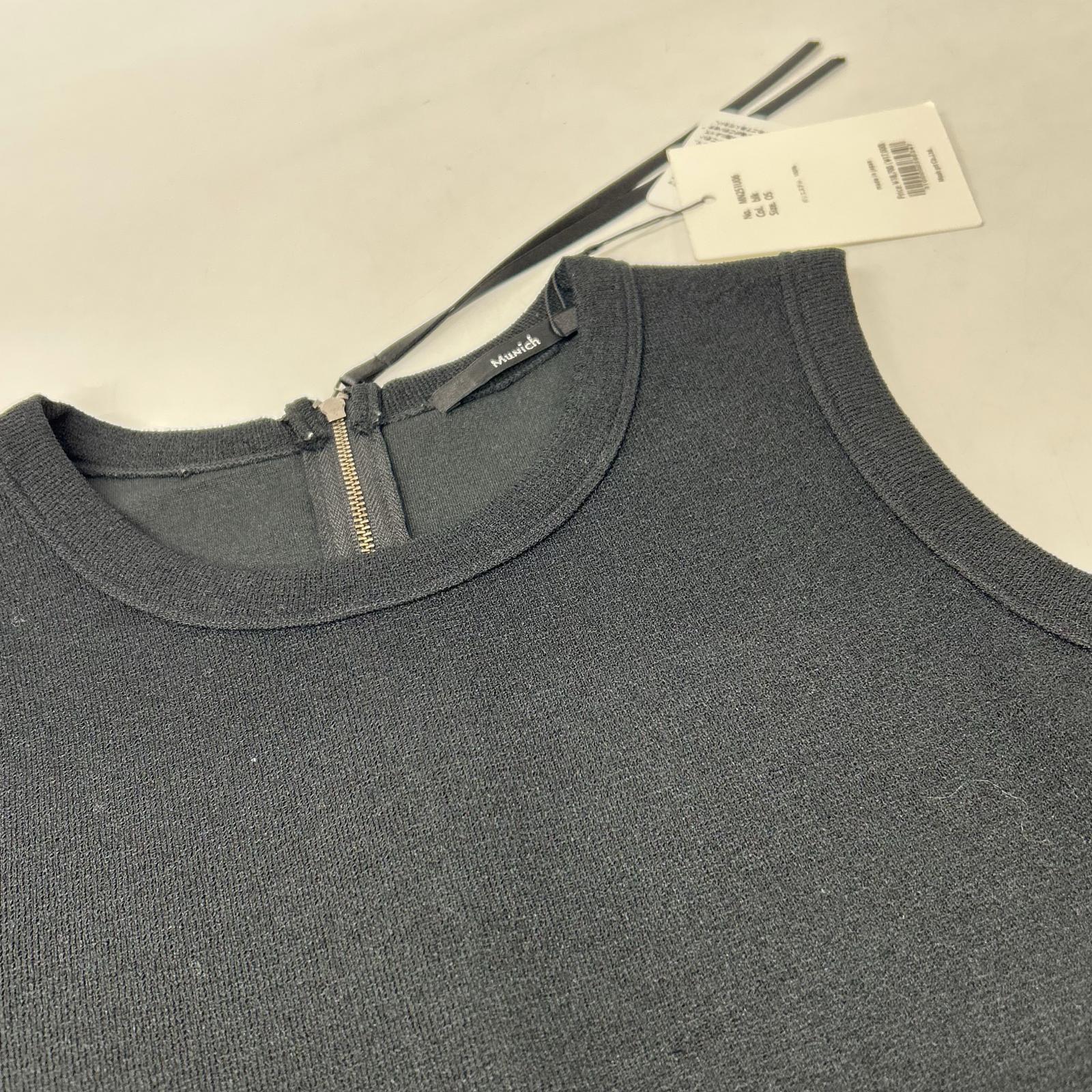 Munich ミューニック 25SS ﾌﾞﾗｯｸ ﾀﾞﾌﾞﾙﾌｪｲｽｼﾞｬｰｼﾞﾏｷｼﾜﾝﾋﾟｰｽ ワンピース OS