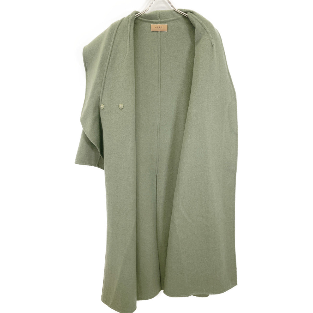 AMERI AMERI VINTAGE 绿色 UNDRESSED FRILL COLLAR COAT 大衣 S 女士