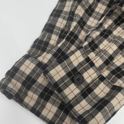 Faith Connexion X1820TSB227 Beige Cotton Check Shirt Tops S Men's