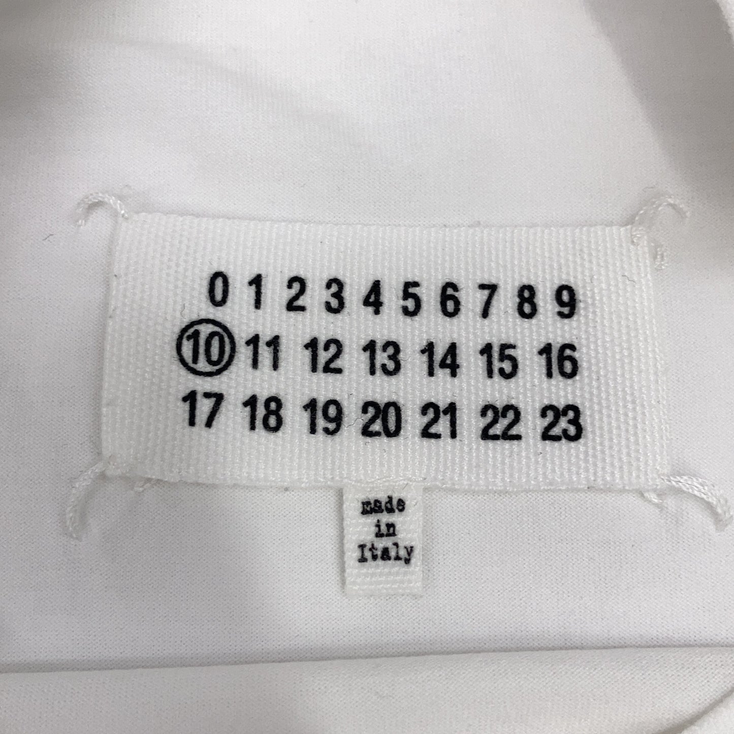 Maison Margiela メゾンマルジェラ S50GC0533 19SS ホワイト クルーネック Tシャツ トップス