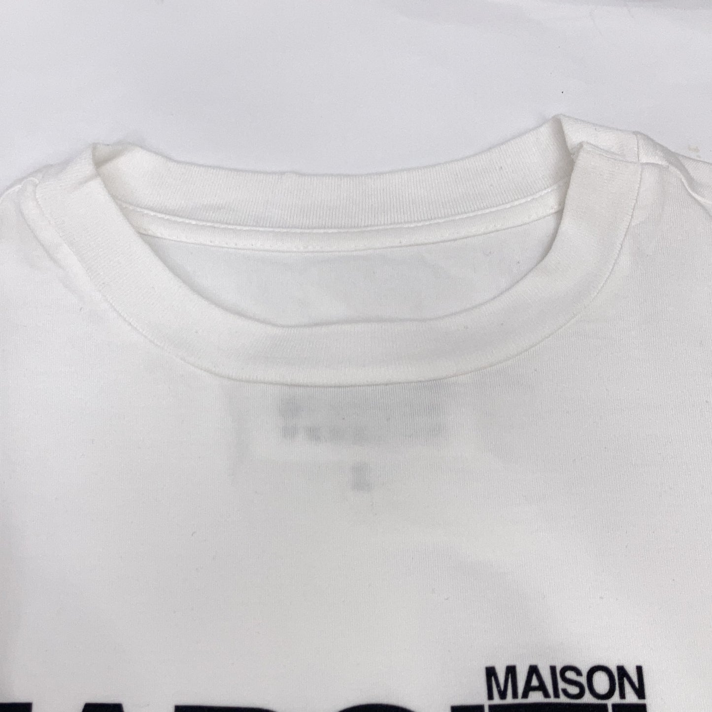 Maison Margiela メゾンマルジェラ S50GC0533 19SS ホワイト クルーネック Tシャツ トップス