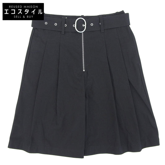 JIL SANDER+ ジルサンダープラス 未使用 ベルト ショーツ ボトムス メンズ コットン ブラック 44 J47KA0208 ボトムス