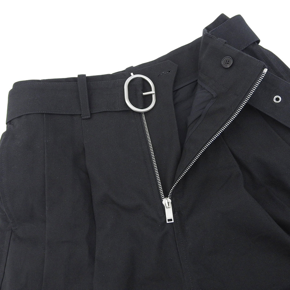 JIL SANDER+ Jil Sander Plus Unused Belt Shorts Bottoms Men's Cotton Black 44 J47KA0208 Bottoms