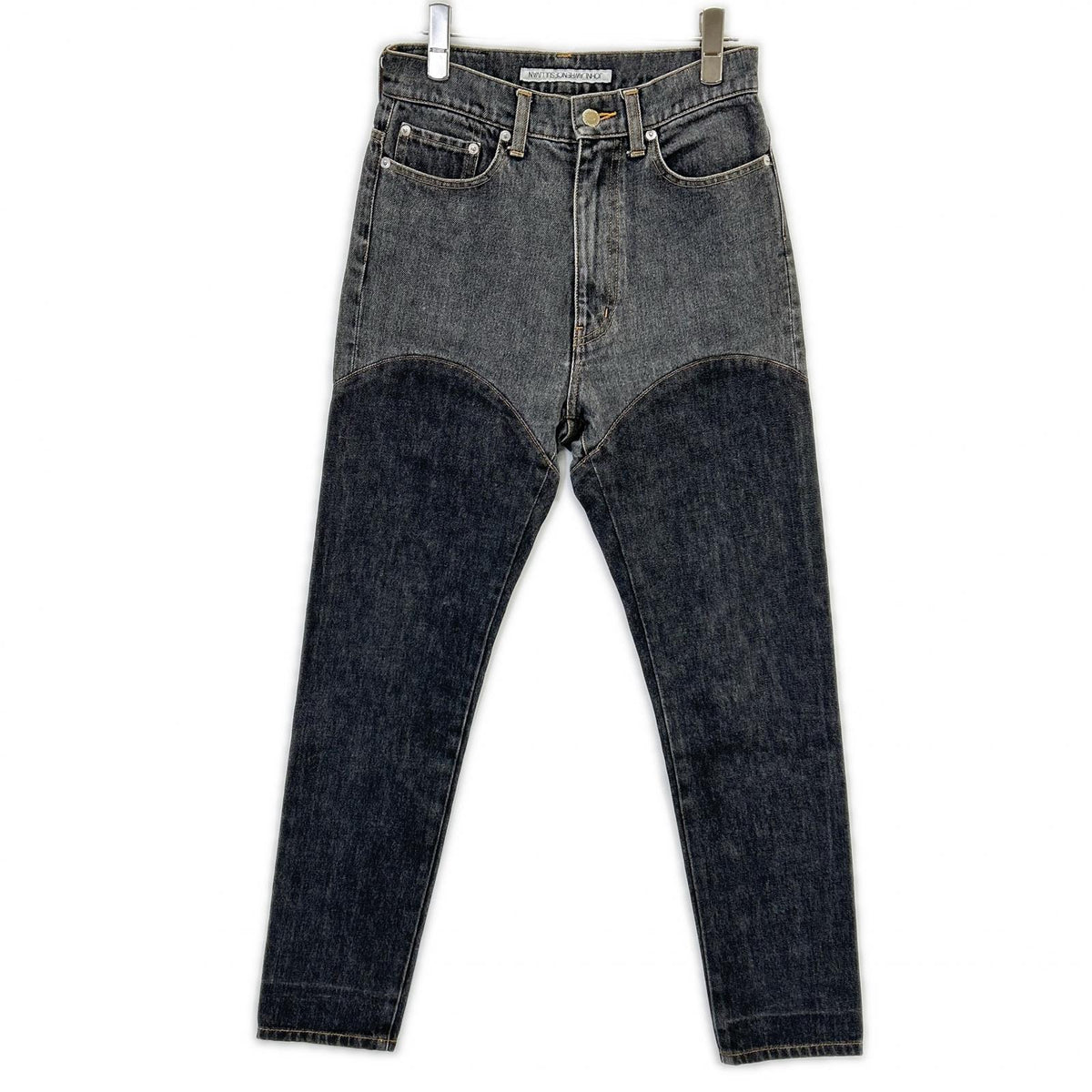 JOHN LAWRENCE SULLIVAN John Lawrence Sullivan gray THIGH HIGH JEANS bottoms