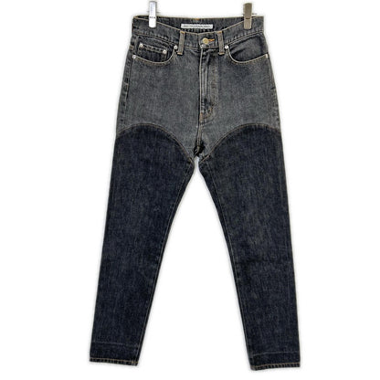 JOHN LAWRENCE SULLIVAN John Lawrence Sullivan gray THIGH HIGH JEANS bottoms