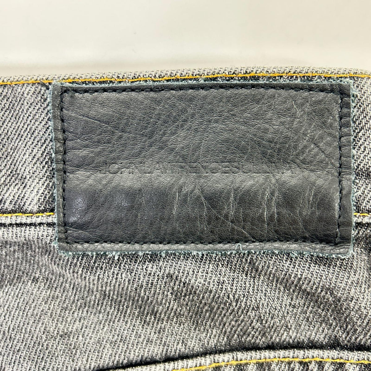 JOHN LAWRENCE SULLIVAN John Lawrence Sullivan gray THIGH HIGH JEANS bottoms
