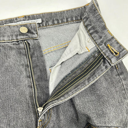 JOHN LAWRENCE SULLIVAN John Lawrence Sullivan gray THIGH HIGH JEANS bottoms