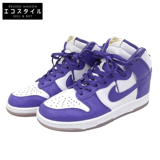 NIKE ナイキ ダンク ハイ スペシャル スニーカー シューズ メンズ ホワイト×パープル 25.5cm DC5382-100 シューズ