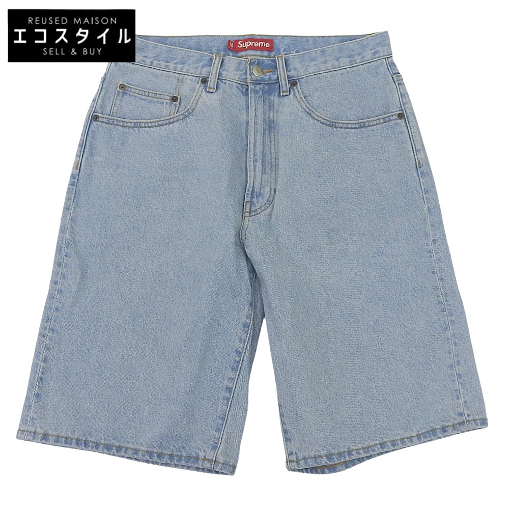 Supreme Excellent Condition Baggy Denim Wide Shorts Bottoms Men's Light Blue 30 25SS Bottoms