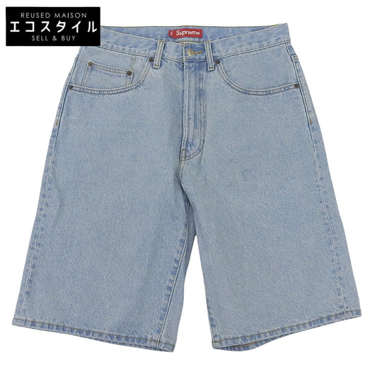 Supreme Excellent Condition Baggy Denim Wide Shorts Bottoms Men's Light Blue 30 25SS Bottoms