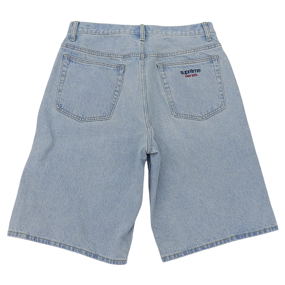 Supreme Excellent Condition Baggy Denim Wide Shorts Bottoms Men's Light Blue 30 25SS Bottoms