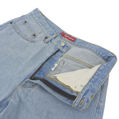 Supreme Excellent Condition Baggy Denim Wide Shorts Bottoms Men's Light Blue 30 25SS Bottoms