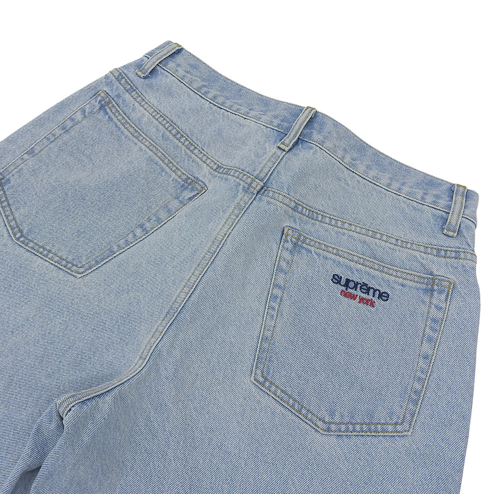 Supreme Excellent Condition Baggy Denim Wide Shorts Bottoms Men's Light Blue 30 25SS Bottoms