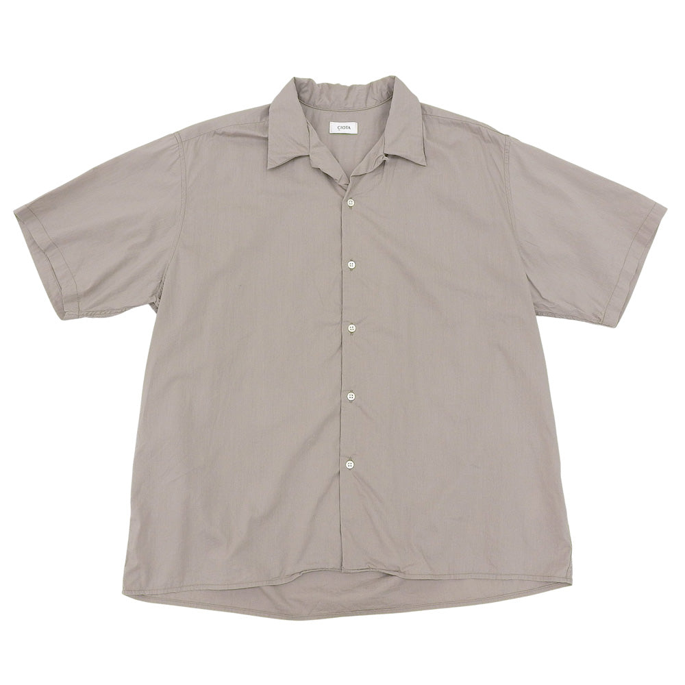 美品Open Collar Short Sleeve Shirt 上衣女士灰色3 SHLM-112-CR 上衣3