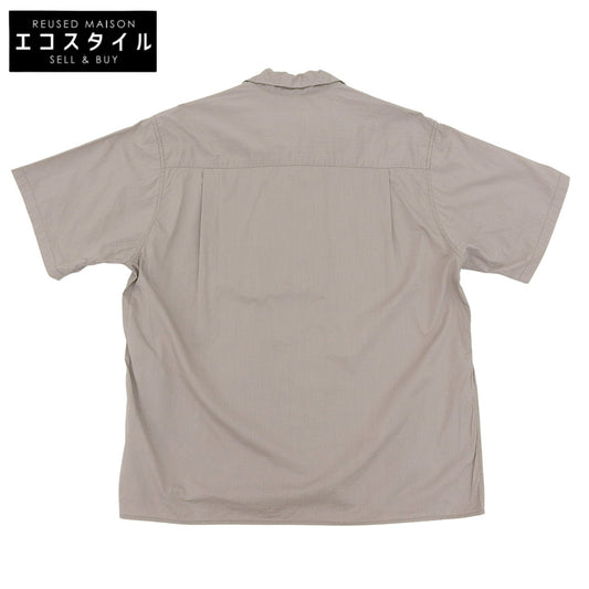 CIOTA Open Collar Short Sleeve Shirt - Women's Grey - Size 3 (SHLM-112-CR)