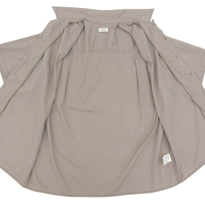 CIOTA Open Collar Short Sleeve Shirt - Women's Grey - Size 3 (SHLM-112-CR)