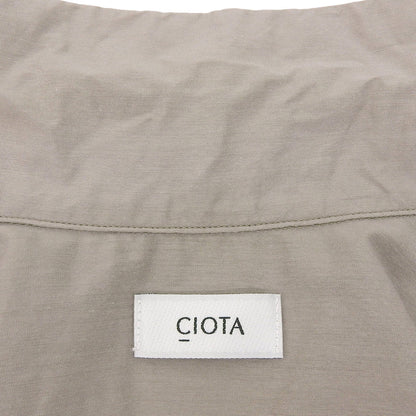 CIOTA Open Collar Short Sleeve Shirt - Women's Grey - Size 3 (SHLM-112-CR)