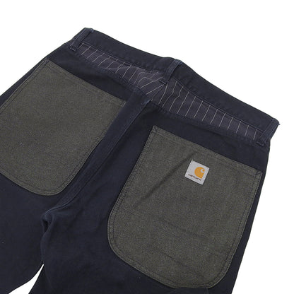 JUNYA WATANABE MAN 渡边淳弥 Carhartt 短裤 下装 男士 棉 藏青色 XS WA-P113 下装