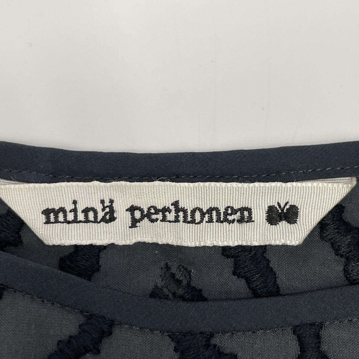 mina perhonen ミナペルホネン ysl055 ブラック knoll ノースリーブ ブラウス トップス