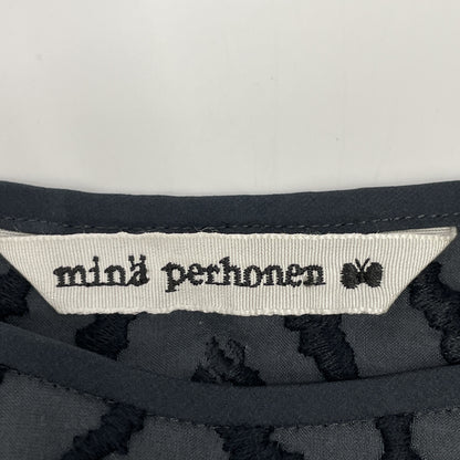 mina perhonen ミナペルホネン ysl055 ブラック knoll ノースリーブ ブラウス トップス