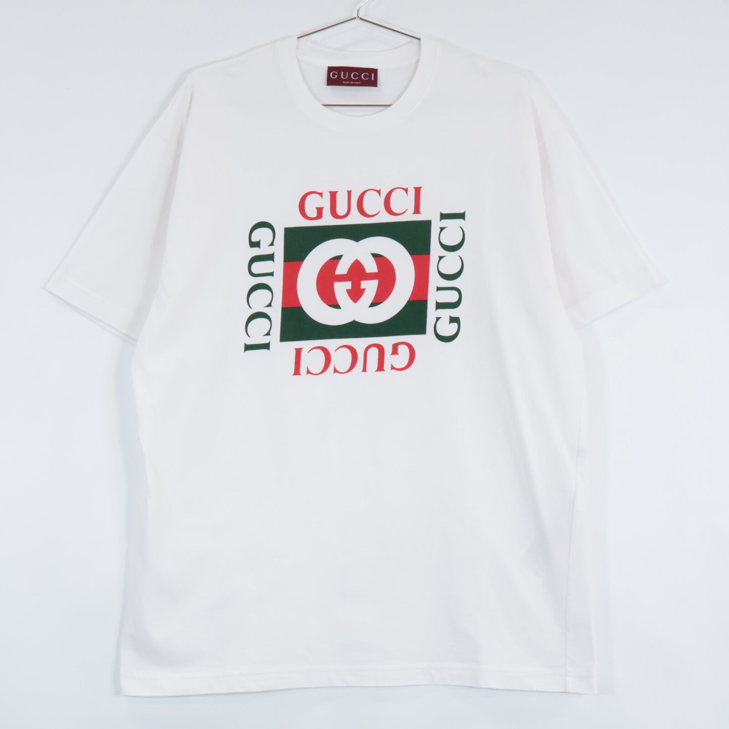 GUCCI 古驰 【国内正品】788093 GG标志印花短袖T恤/上衣