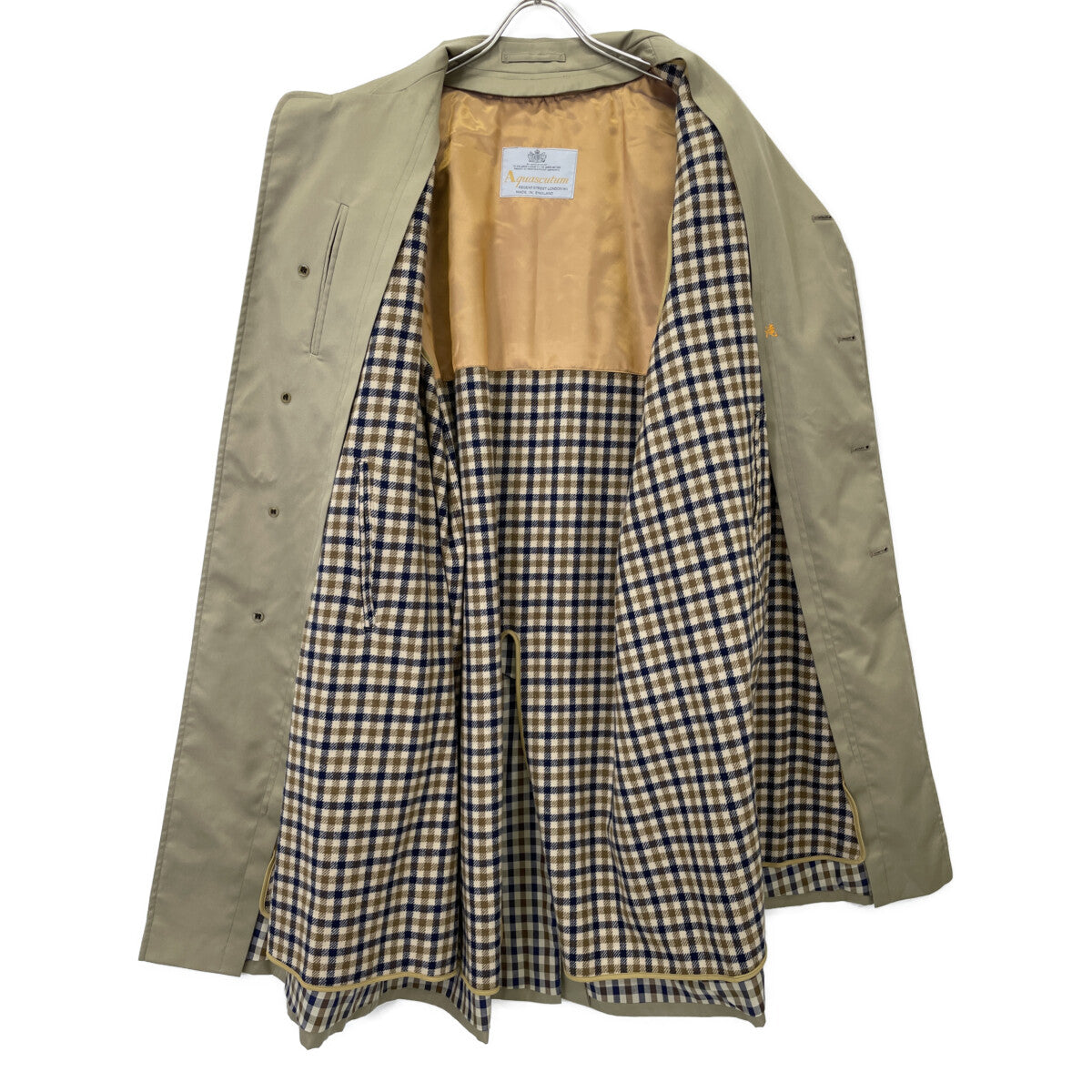 Aquascutum アクアスキュータム ベージュ ステンカラーコート コート