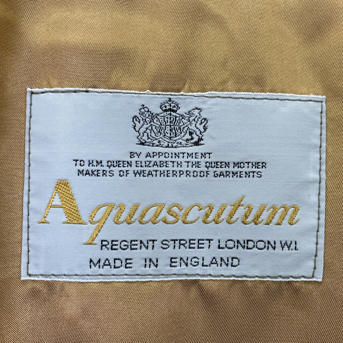 Aquascutum アクアスキュータム ベージュ ステンカラーコート コート