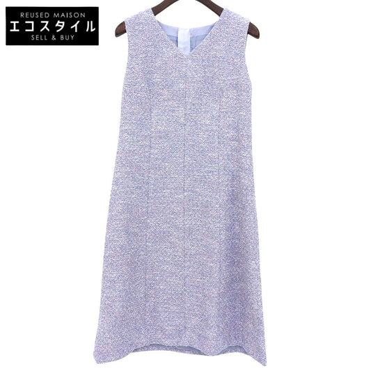 ANAYI Metal Shaggy Tweed Dress Women's Purple 36 2025 Model Dress
