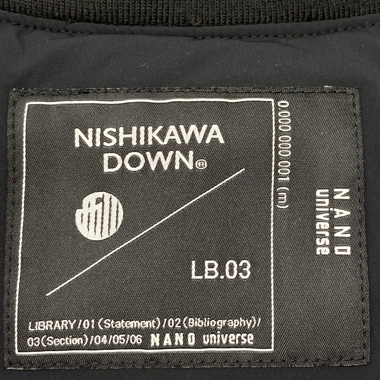 【NISHIKAWA DOWN】黑色 尼龙 羽绒夹克 夹克 S 女士