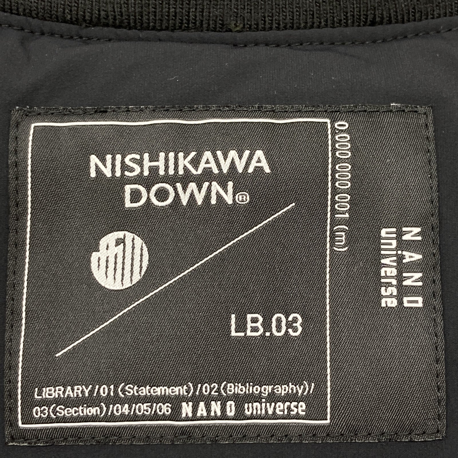 【NISHIKAWA DOWN】黑色 尼龙 羽绒夹克 夹克 S 女士