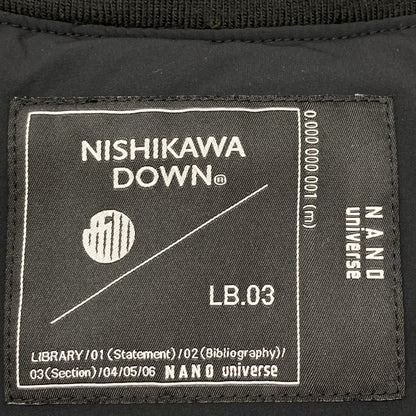 【NISHIKAWA DOWN】黑色 尼龙 羽绒夹克 夹克 S 女士