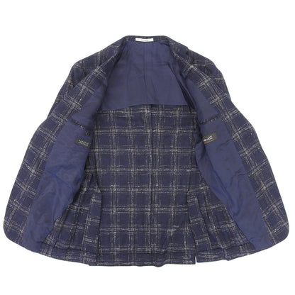 BARNEYSNEWYORK バーニーズニューヨーク 美品 MADISON Ferla アルパカ×ウール タータンチェック ジャケット メンズ ネイビー 44 ジャケット