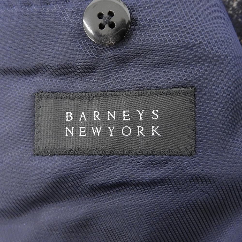 BARNEYSNEWYORK バーニーズニューヨーク 美品 MADISON Ferla アルパカ×ウール タータンチェック ジャケット メンズ ネイビー 44 ジャケット
