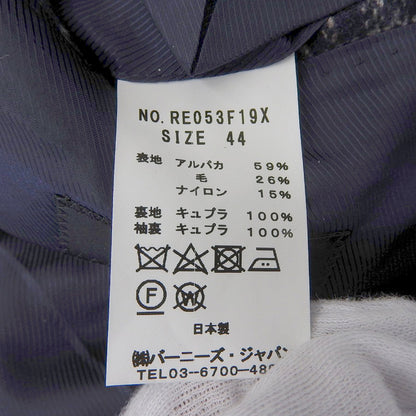 BARNEYSNEWYORK Barneys New York Excellent Condition MADISON Ferla Alpaca-Wool Tartan Check Jacket Men's Navy 44 Jacket