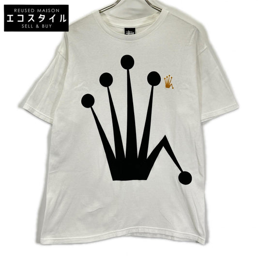 stussy ステューシー ホワイト ベントクラウン Tシャツ トップス