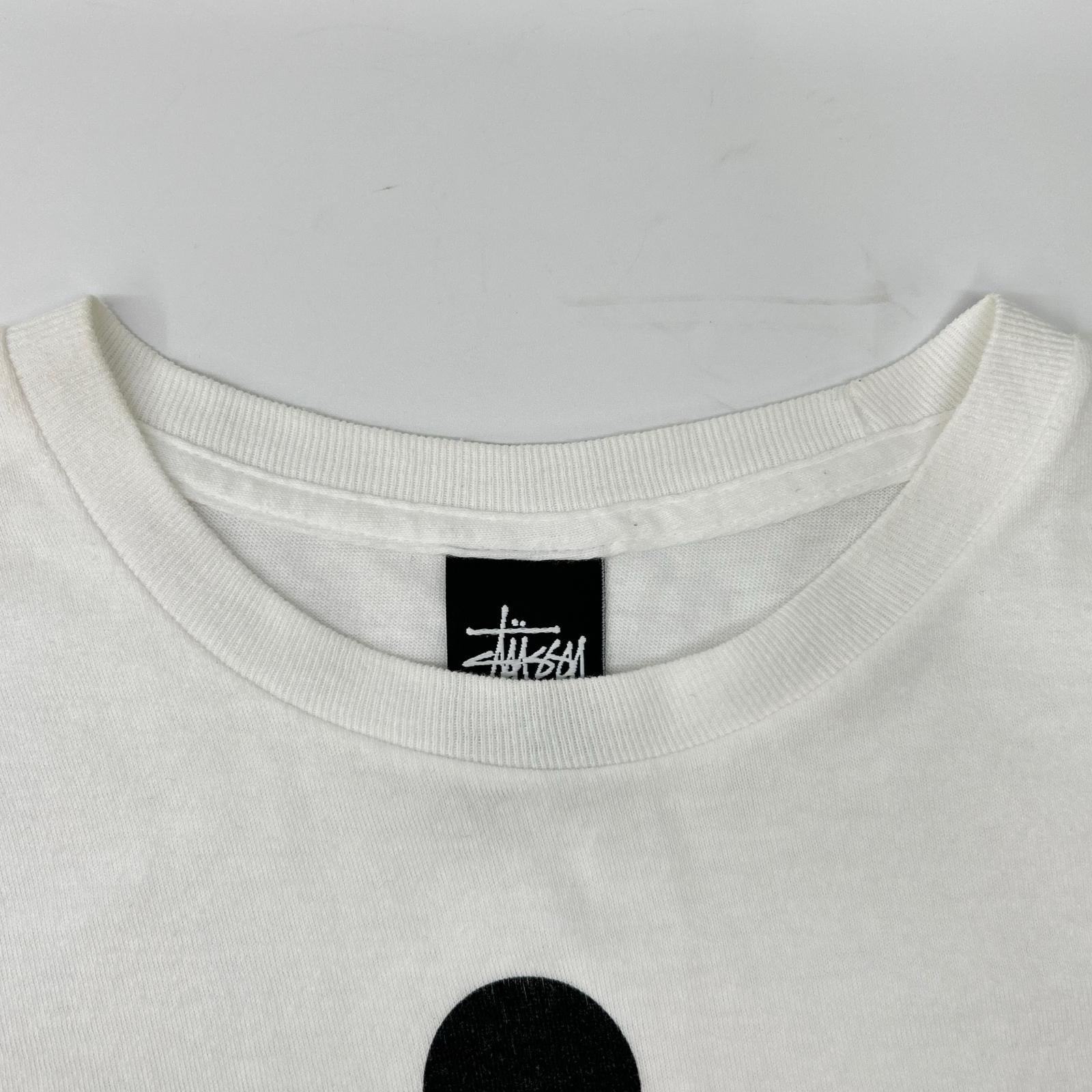 stussy ステューシー ホワイト ベントクラウン Tシャツ トップス