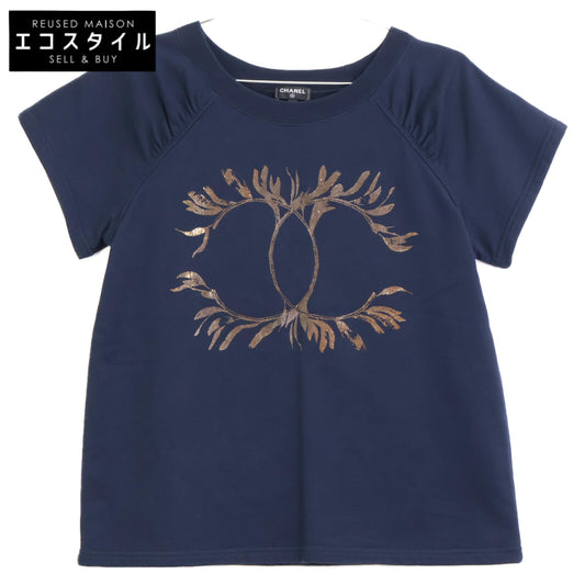 CHANEL シャネル P57840K07626 ココマークプリント スウェットTシャツ トップス