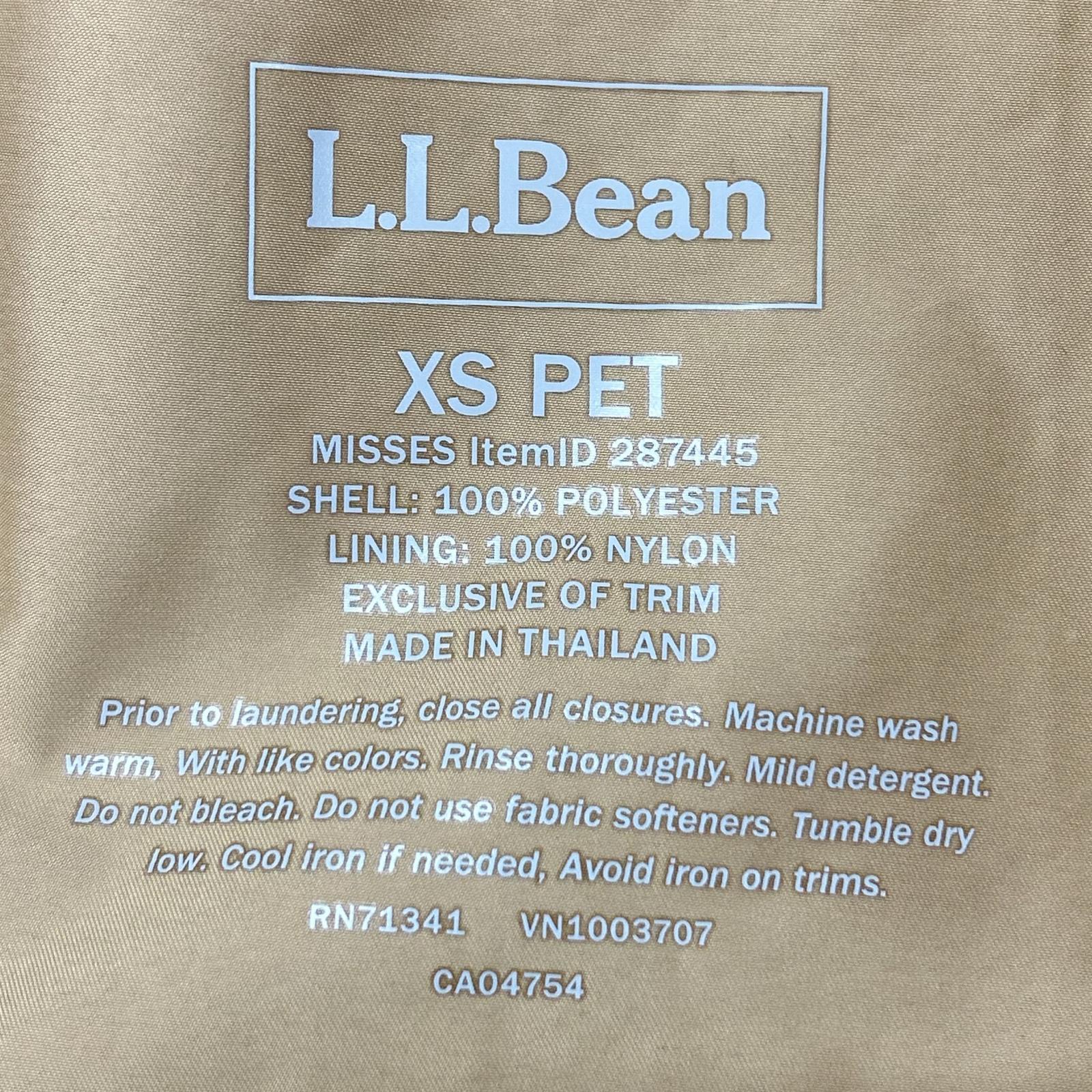 LLBean エルエルビーン ﾍﾞｰｼﾞｭ ﾅｲﾛﾝ H2OFF ｺｰﾄ コート XS