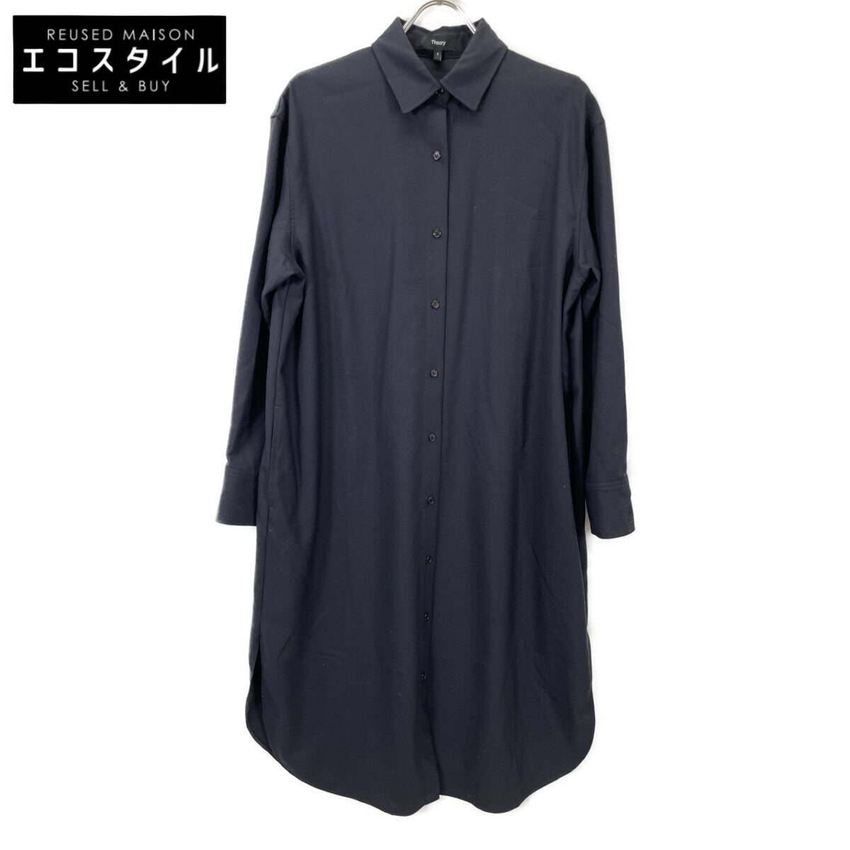 【美品/24年产】01-4305204-894-902 羊毛法兰绒长衬衫连衣裙 S 女士