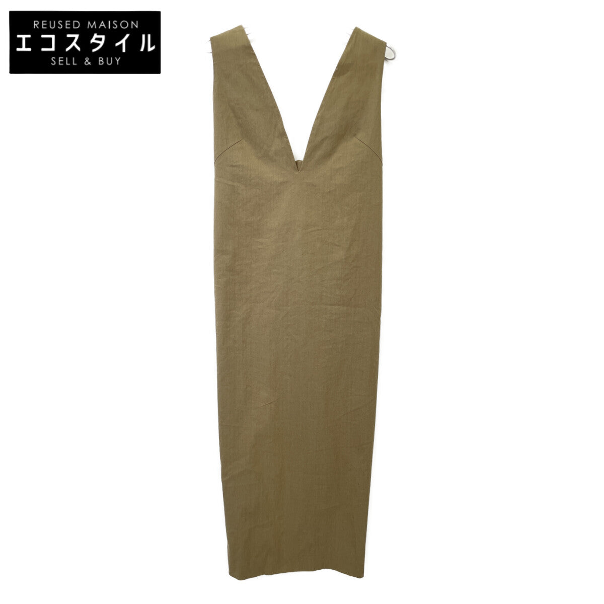 SACRA 123113041 Khaki VISCOSE LINEN OP Dress