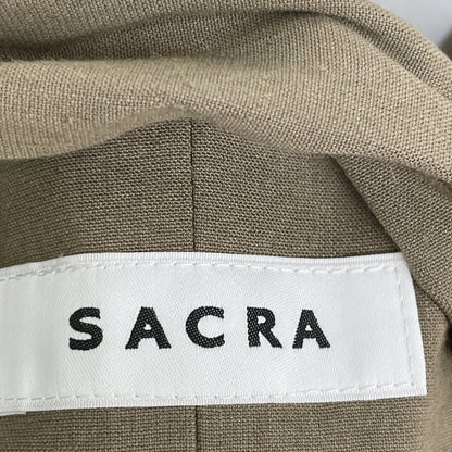 SACRA 123113041 Khaki VISCOSE LINEN OP Dress