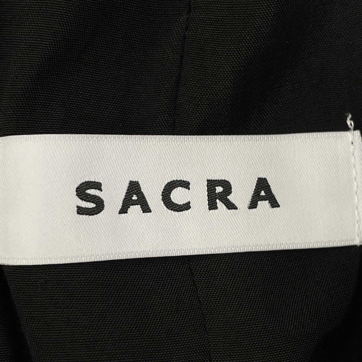 SACRA 萨克拉 124110051 黑色 人造丝 真丝连体裤 下装