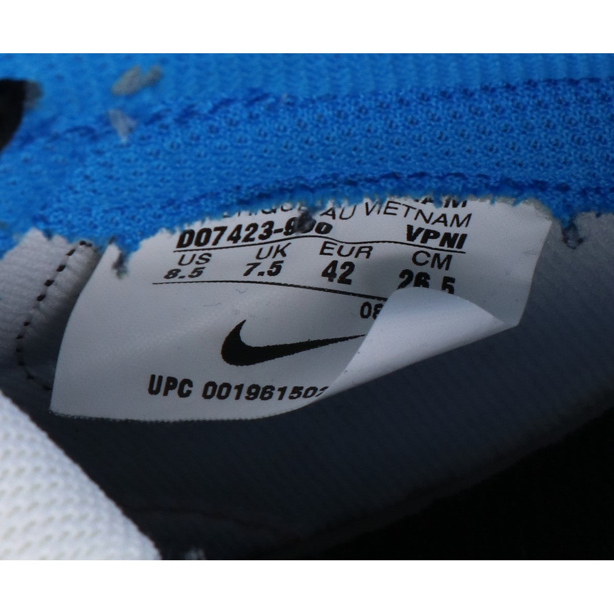 DO7423-900 NIKE BY YOU Low-Cut Sneakers Shoes US8.5 Men's