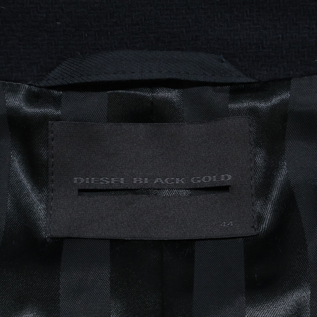 DIESEL BlackGold ディーゼルブラックゴールド ネイビー コットン チェスターコート コート